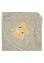 Das Kapuzenbadetuch Löwe Leo aus weichem Frottee hält Ihr Kind nach dem Baden warm und trocken. Die Kapuze schützt den Kopf, das süße Löwenmotiv macht es besonders liebenswert. Ideal für kleine Wasserratten und einfach in der Waschmaschine zu reinigen.