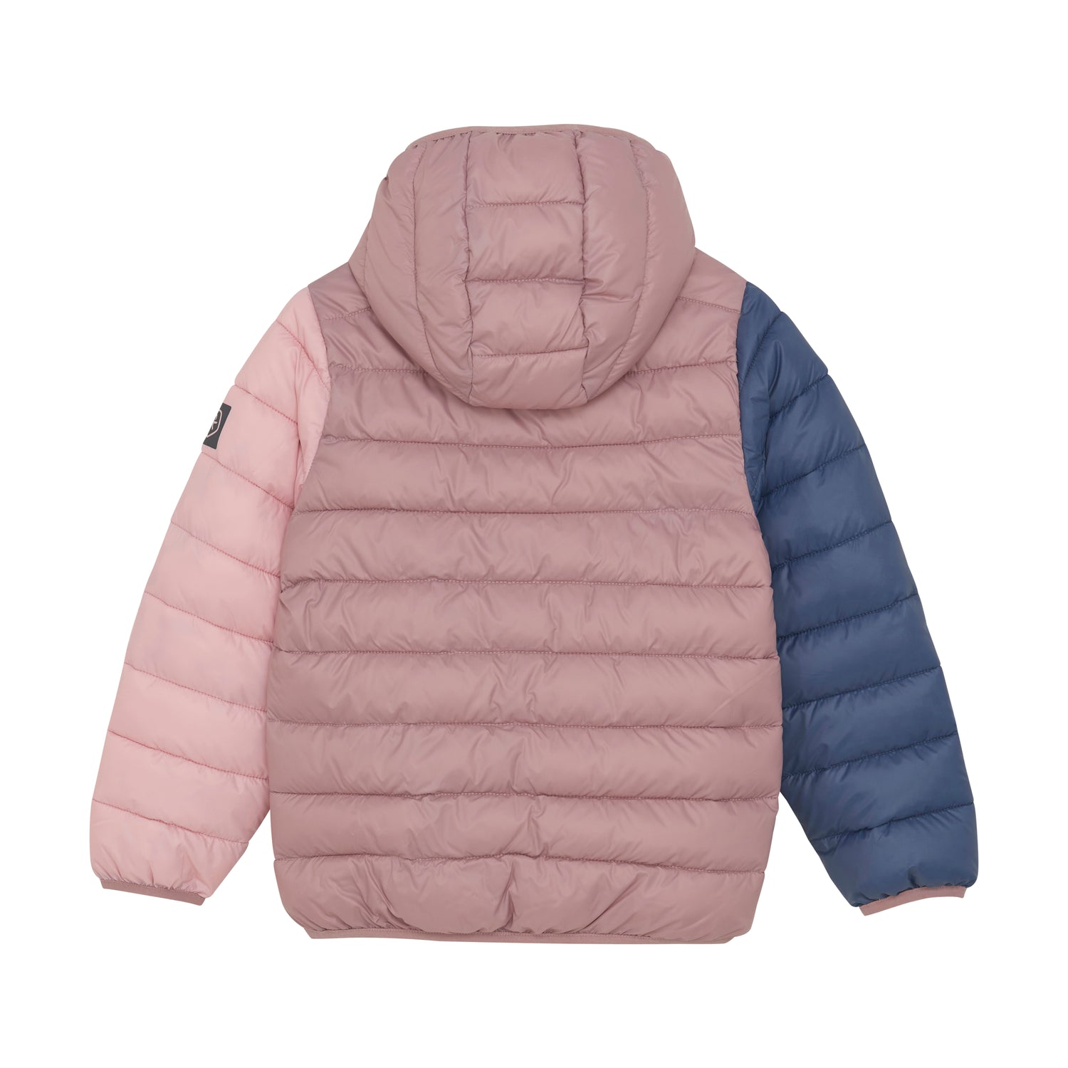 Diese gesteppte Jacke mit Kapuze von Color Kids besticht durch ihre rosa-blaue Farbkombination und bietet zuverlässigen Schutz bei kühlem Wetter.