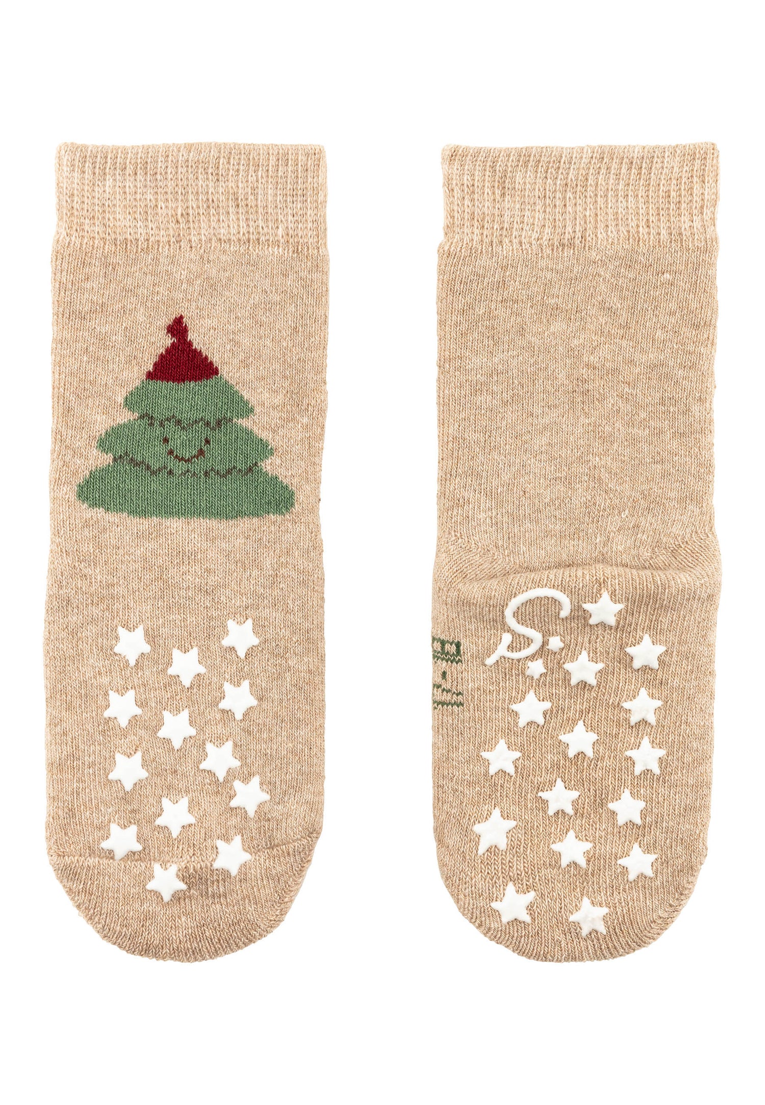 Sterntaler ABS-Socken mit festlichem Weihnachtsmotiv bieten sicheren Halt und weihnachtlichen Charme für kleine Füße.