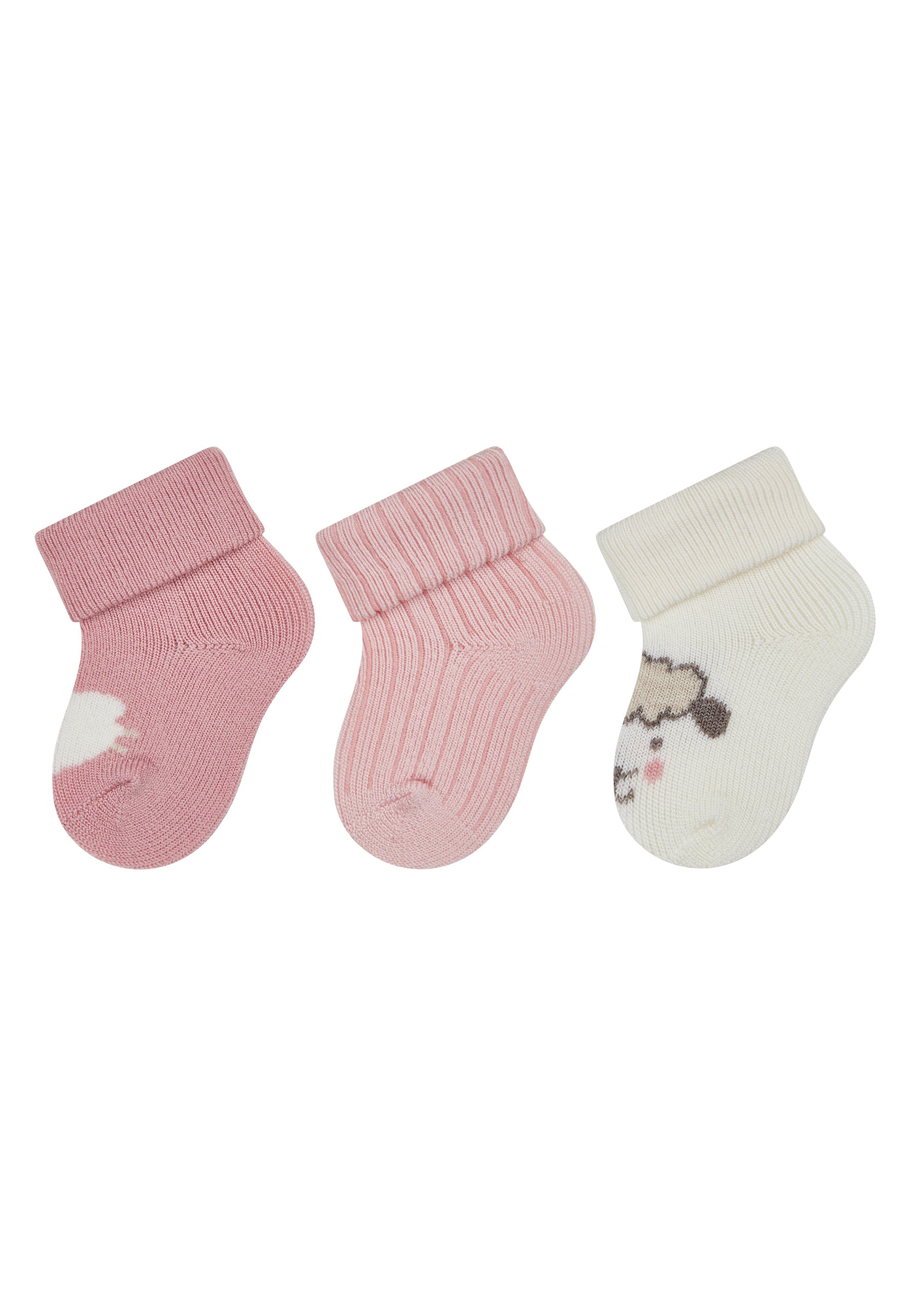 Dieses 3er-Set Sterntaler-Socken begeistert mit einem niedlichen Schafdesign und sorgt für angenehmen Tragekomfort bei Ihrem Kind.