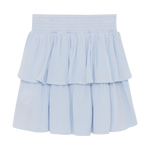 Hellblauer Crepe-Rock von Creamie. Ein zeitloser Klassiker für jeden Tag – elegant, komfortabel und vielseitig kombinierbar.