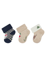 Dieses 3er-Set Weihnachts-Babysocken von Sterntaler bringt festliche Freude und kuscheligen Komfort für die Kleinsten.