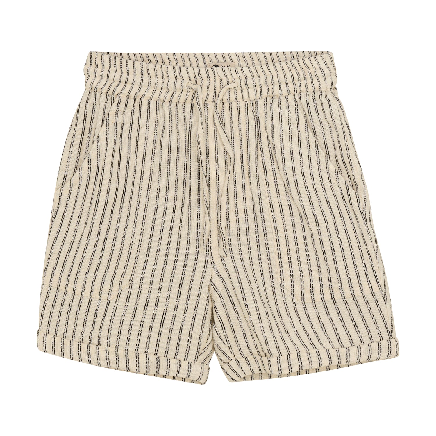 Diese kurz geschnittenen Shorts mit Streifen von Daily Seven sind perfekt für einen lässigen Sommerlook. Aus leichtem, atmungsaktivem Material gefertigt, bieten sie angenehmen Tragekomfort und sehen dabei noch stylisch aus. Kombiniert mit einem Basic-Shirt und Sneakers sind sie der ideale Begleiter für warme Tage.