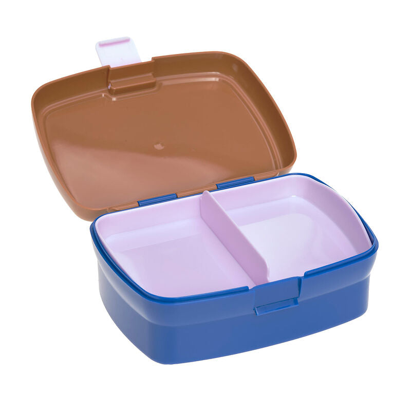 Mit dem braunen Kinder Lunch Set (Brotdose & Trinkflasche) sind Weltentdecker bestens ausgerüstet. Die robuste Brotdose kommt inklusive praktischer Trennung und die auslaufsichere Trinkflasche fasst 460 ml.