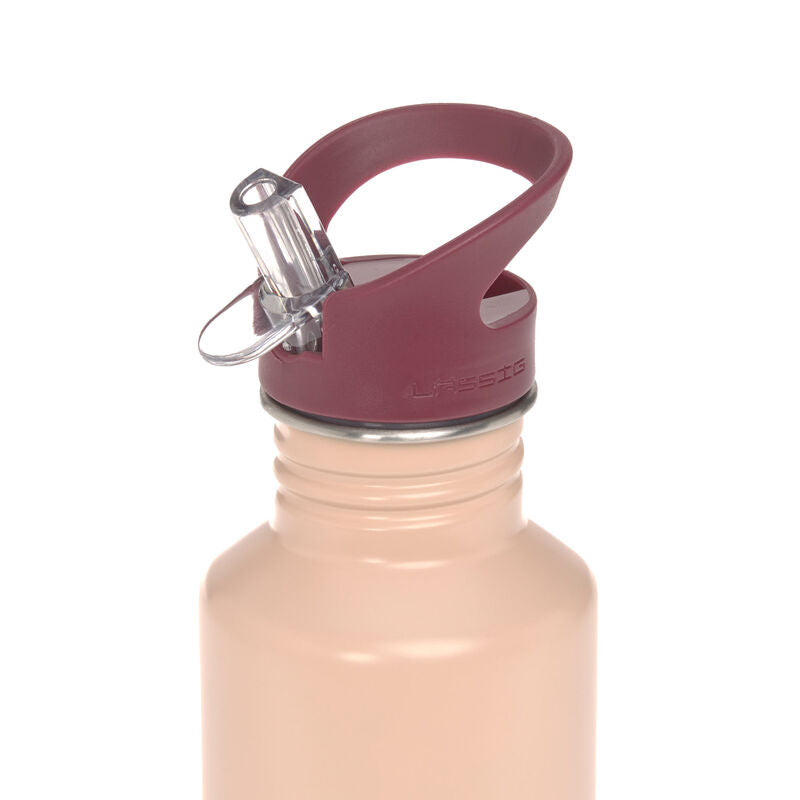 Die rose Edelstahl Kinder Trinkflasche (500 ml) ist bruchfest, BPA-Frei und auslaufsicher. Sie eignet sich für stille, lauwarme sowie kühle Getränke. Zwei verschiedene Trinkverschlüsse inklusive. Ergonomische Form.