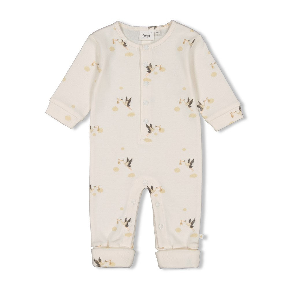 Beschreibung
Gerippter Anzug mit Klappfuß von Feetje aus der Kollektion Special Delivery
Material