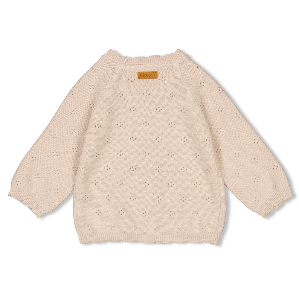 Beschreibung
Strickjacke von Feetje aus der Kollektion Starfish Wishes
Material
100% CO Pointelle Knit 