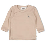 Geripptes Wickelshirt aus der