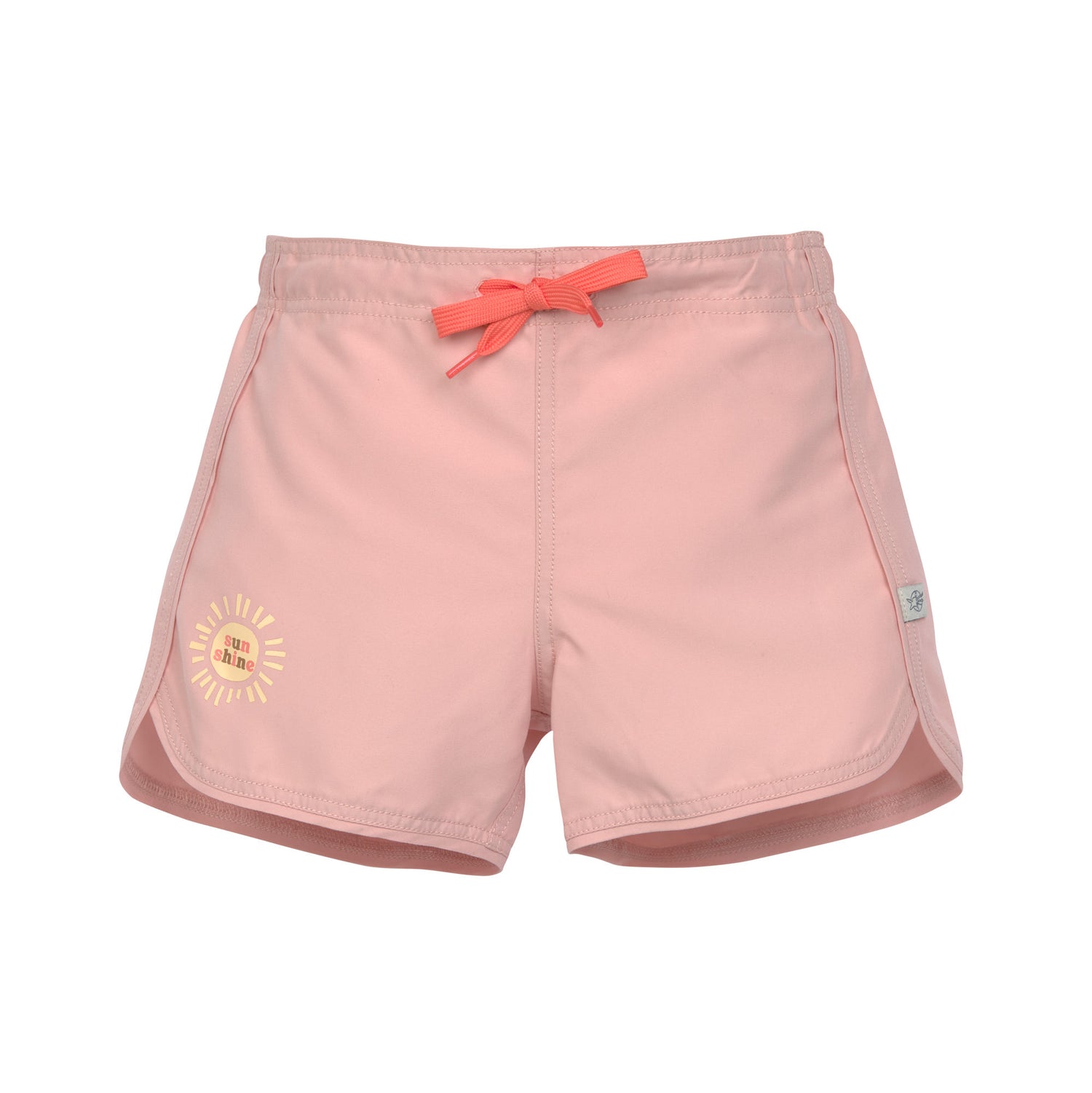 Die rosa Badeshorts für Kids (3 - 6 Jahre) sorgt für einen stylishen Surfer Look auf dem Badeausflug. Der elastische Bindegürtel, der Kordelzug und gerundete Seitenschlitze garantieren ein angenehmes Tragegefühl bei dieser kurzen Badehose.