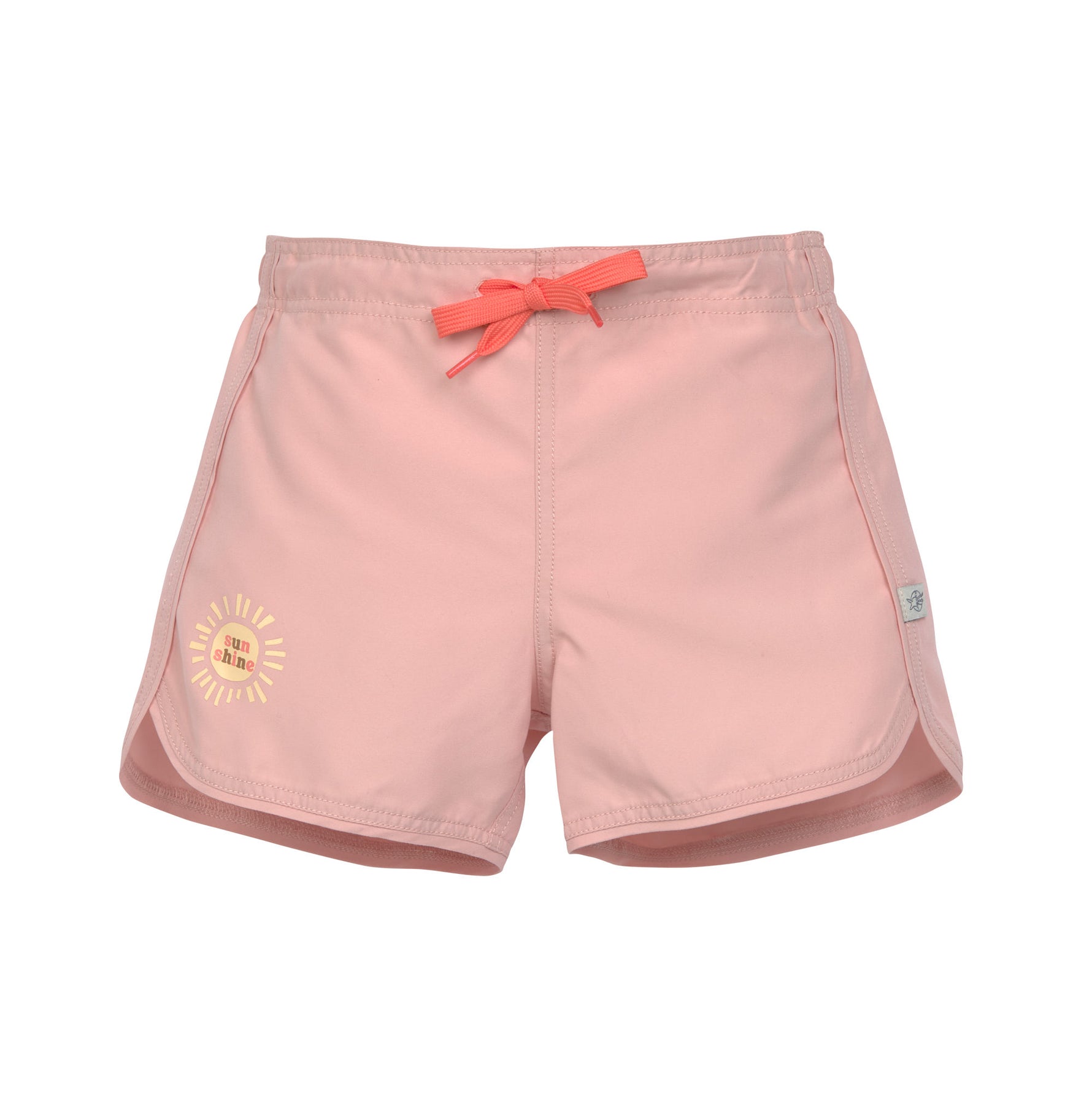 Die rosa Badeshorts für Kids (3 - 6 Jahre) sorgt für einen stylishen Surfer Look auf dem Badeausflug. Der elastische Bindegürtel, der Kordelzug und gerundete Seitenschlitze garantieren ein angenehmes Tragegefühl bei dieser kurzen Badehose.