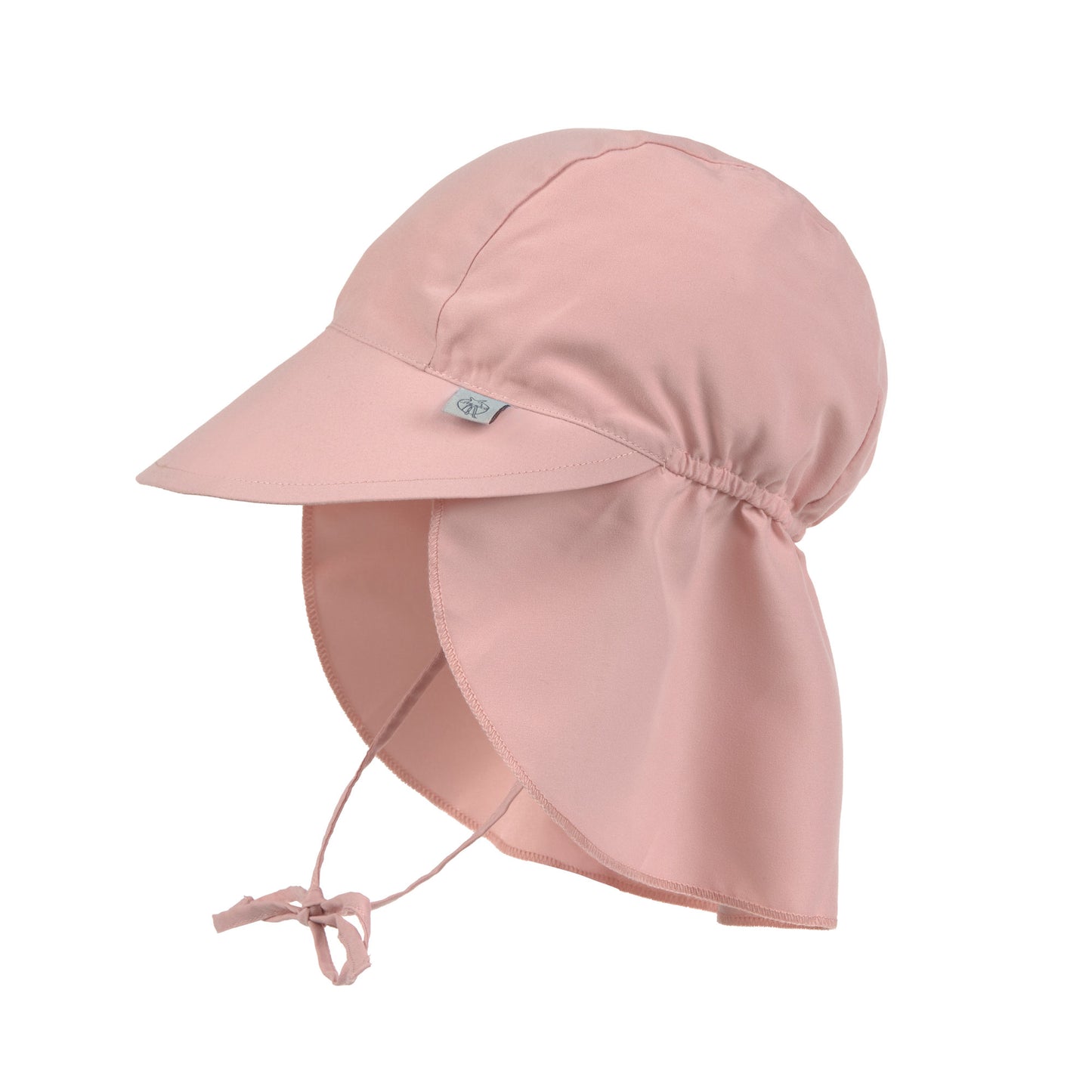 Der rosafarbene Kinder Sonnenhut mit extra langem Nackenschutz und UV-Schutz 80 schützt den Kopf, Nacken und die Augen von Babys und Kleinkindern. Das schnelltrocknende Obermaterial und sommerliche Farben sorgen für unbeschwerte Sommertage.