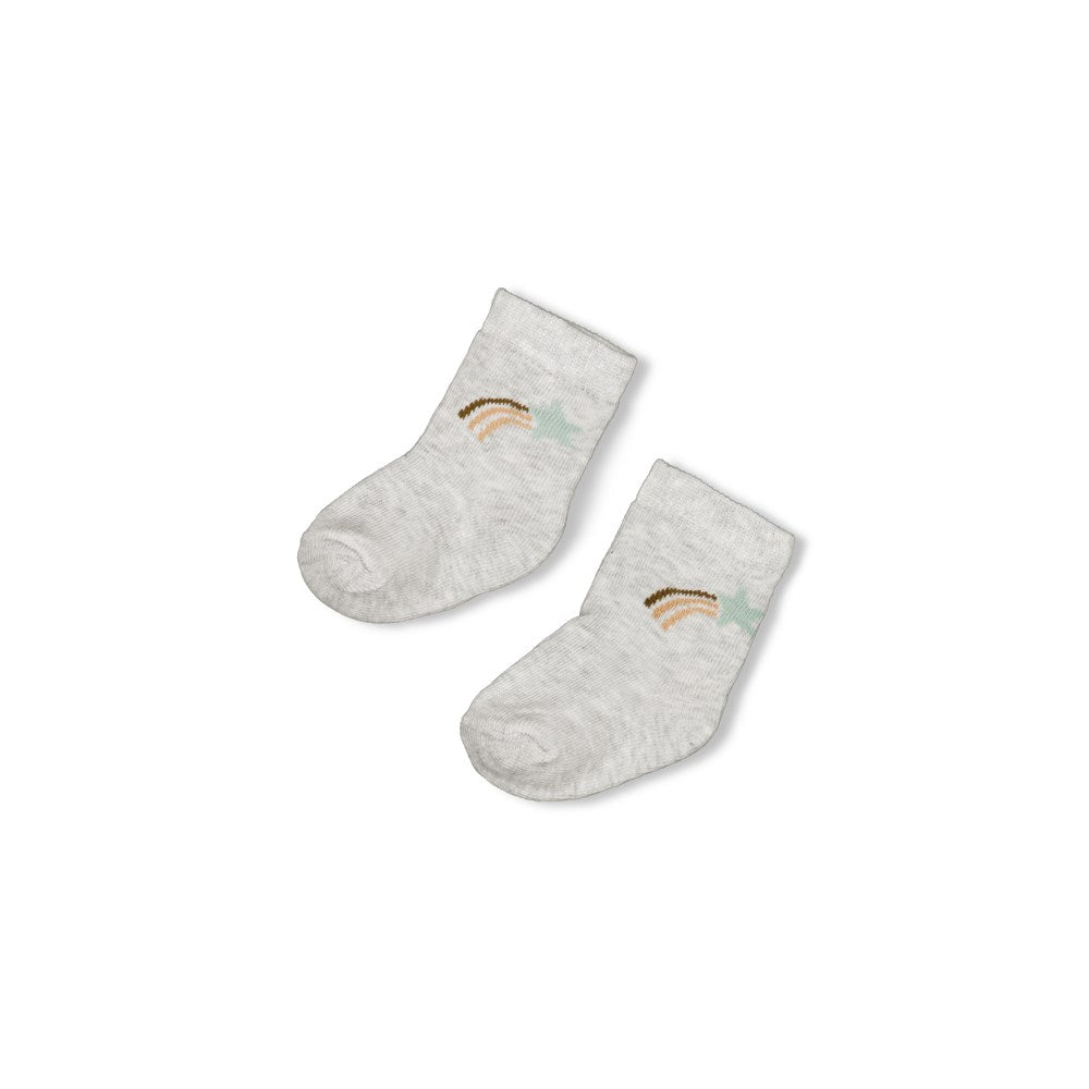 helle Socken mit Sternschnuppe