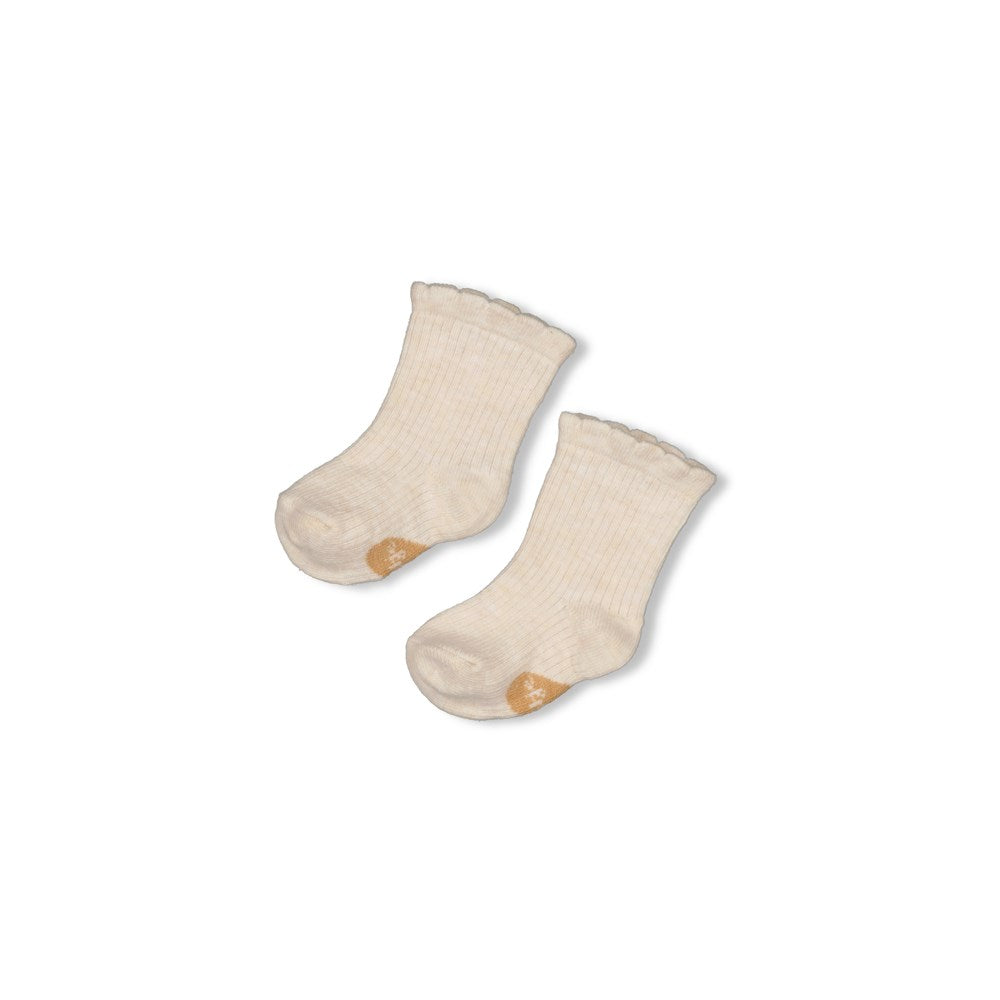 Socken mit Herz auf der Sohle