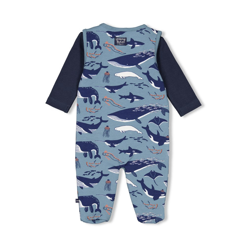 2-tlg. Strampler AOP - Looking Sharp