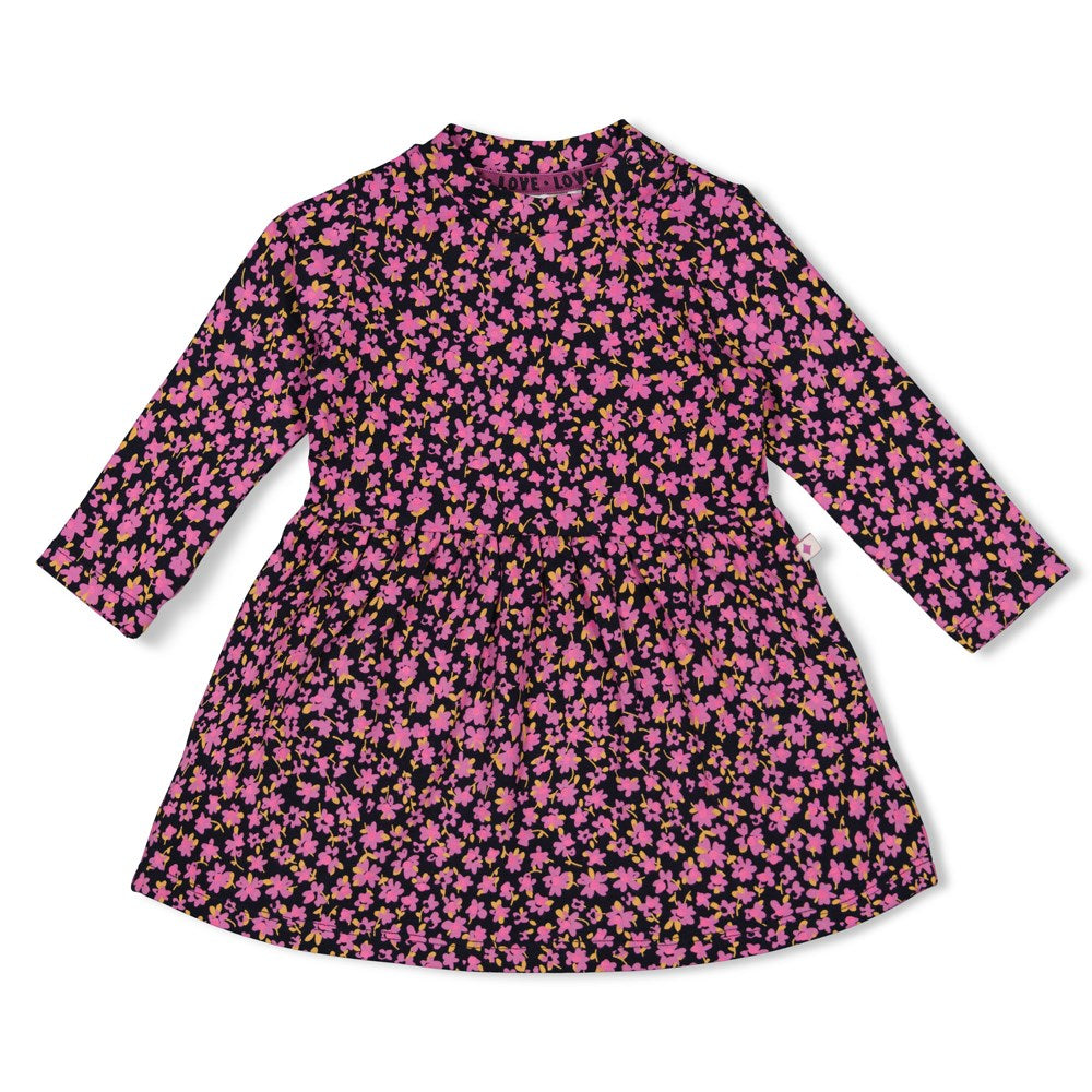 Kleid langarm mit Blumen