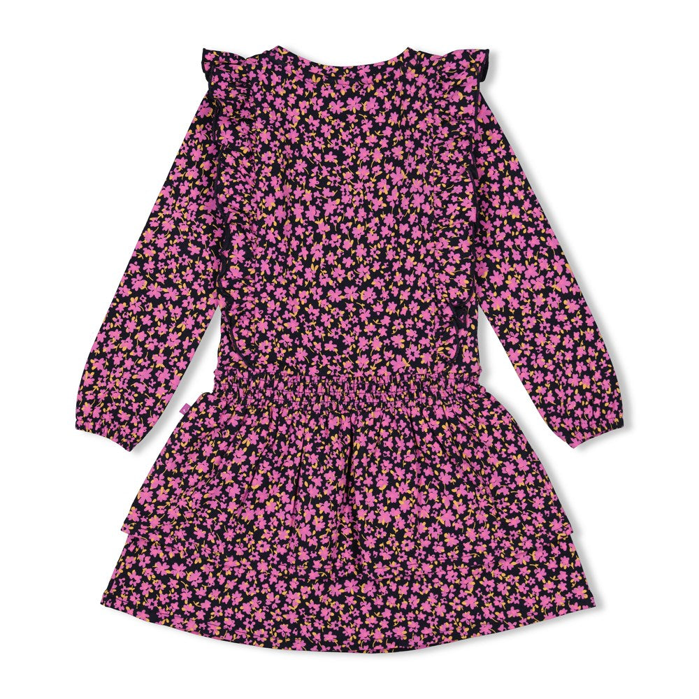 Kleid Rüschen AOP - Flowers For Life