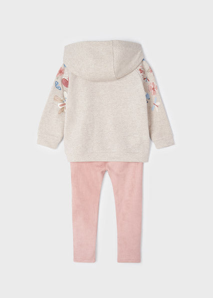 Set Leggings Wildlederimitat