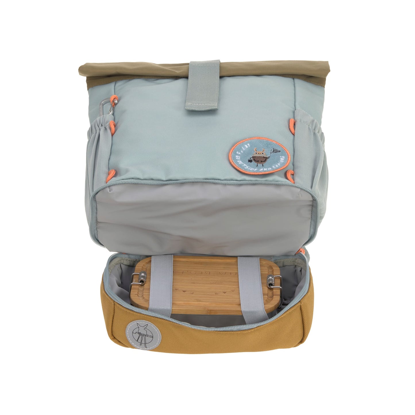 Mini Rolltop Backpack nature light blue