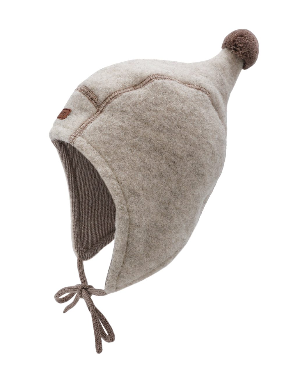 GOTS MINI-Zipfelmütze, Pompon