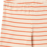 Bequeme gestreifte Jersey-Hose WHEAT für Mädchen in klassischem Design. Die Ela überzeugt mit weichem, atmungsaktivem Material aus 100% Bio-Baumwolle – perfekt für den Alltag und aktive Tage.