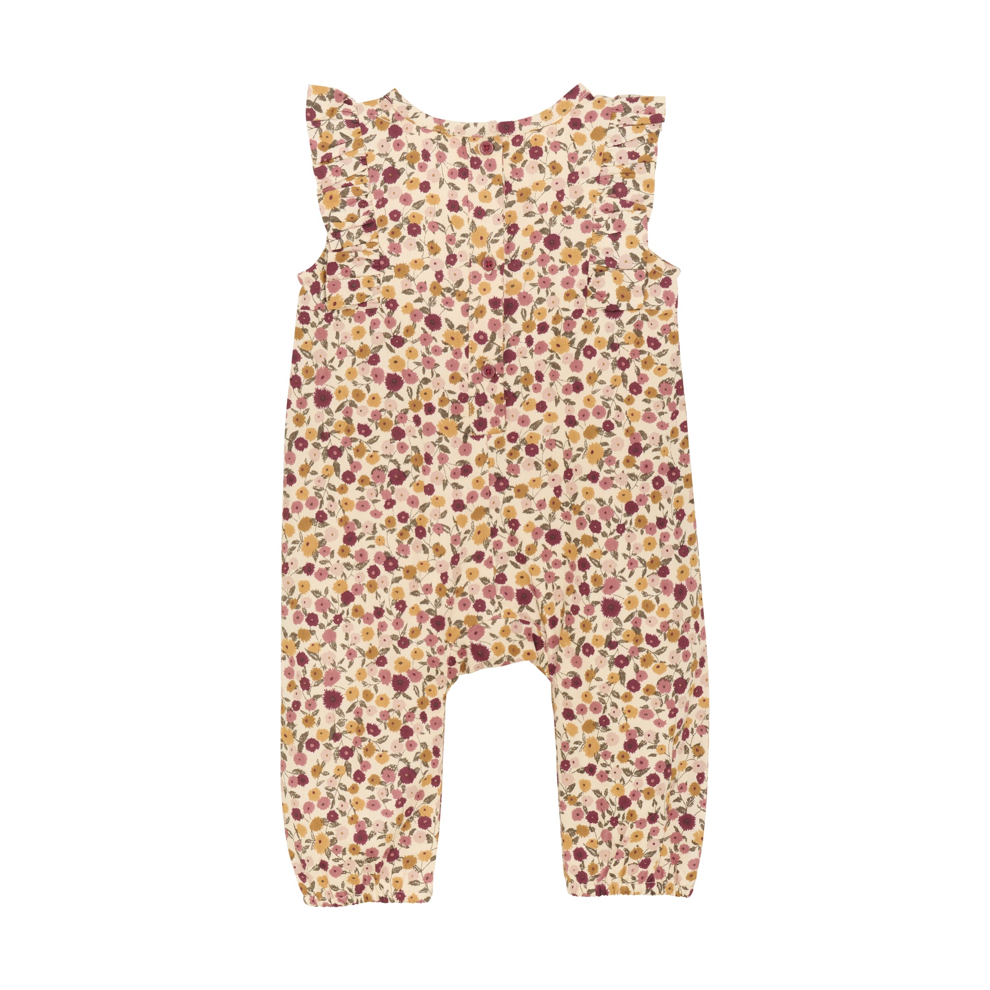 Kleide dein Baby mit diesem blumigen Jumpsuit von Minymo ein! Dieser Anzug mit Blumenmuster bietet nicht nur Stil, sondern auch Komfort mit seinem weichen Futter. Perfekt für kleine Abenteurer!