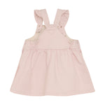 Dieses Kleid von MINYMO besticht durch sein zartes Rosa und die eleganten weißen Streifen, die jedem Auftritt eine frische und stilvolle Note verleihen.