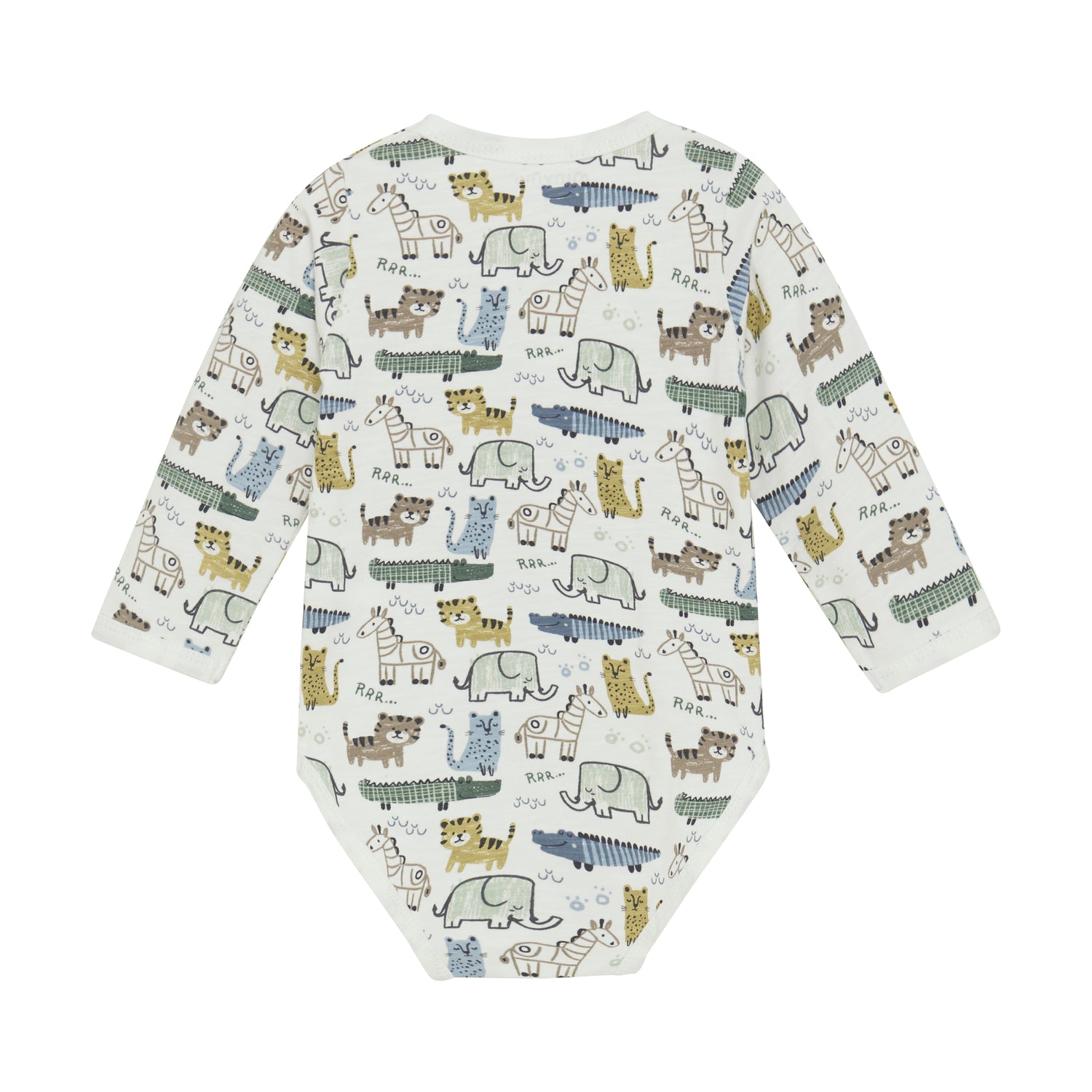 Der MINYMO-Body zeigt sich mit einem verspielten Tiermuster, das Freude macht.