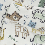 Die weiße MINYMO-Hose mit lustigen Tiermotiven bringt Spaß und Stil in jeden Kinderalltag.