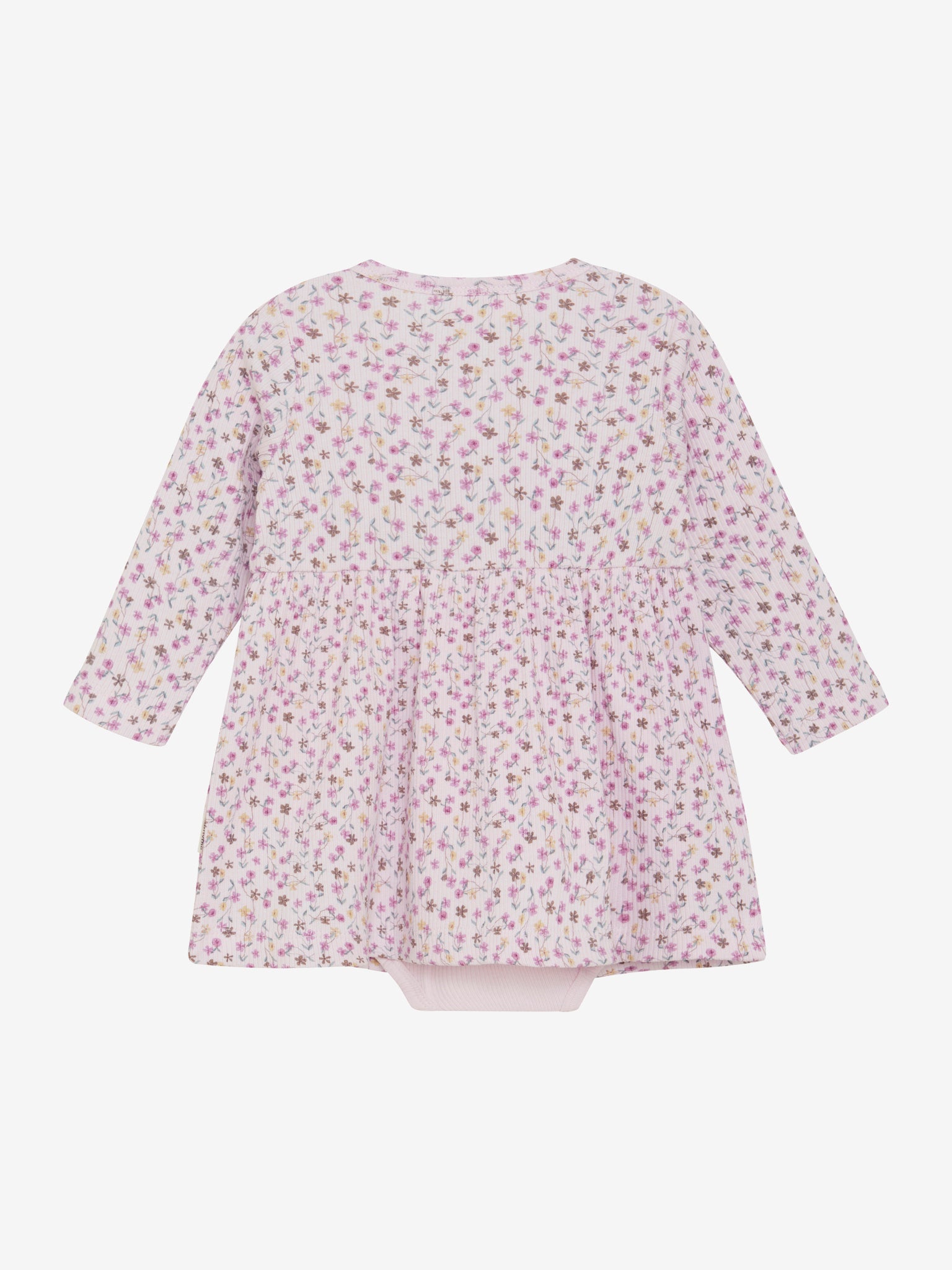 Dieses elegante rosa Kleid von MINYMO besticht durch ein durchgängiges florales Muster, das einen stilvollen und femininen Look verleiht.