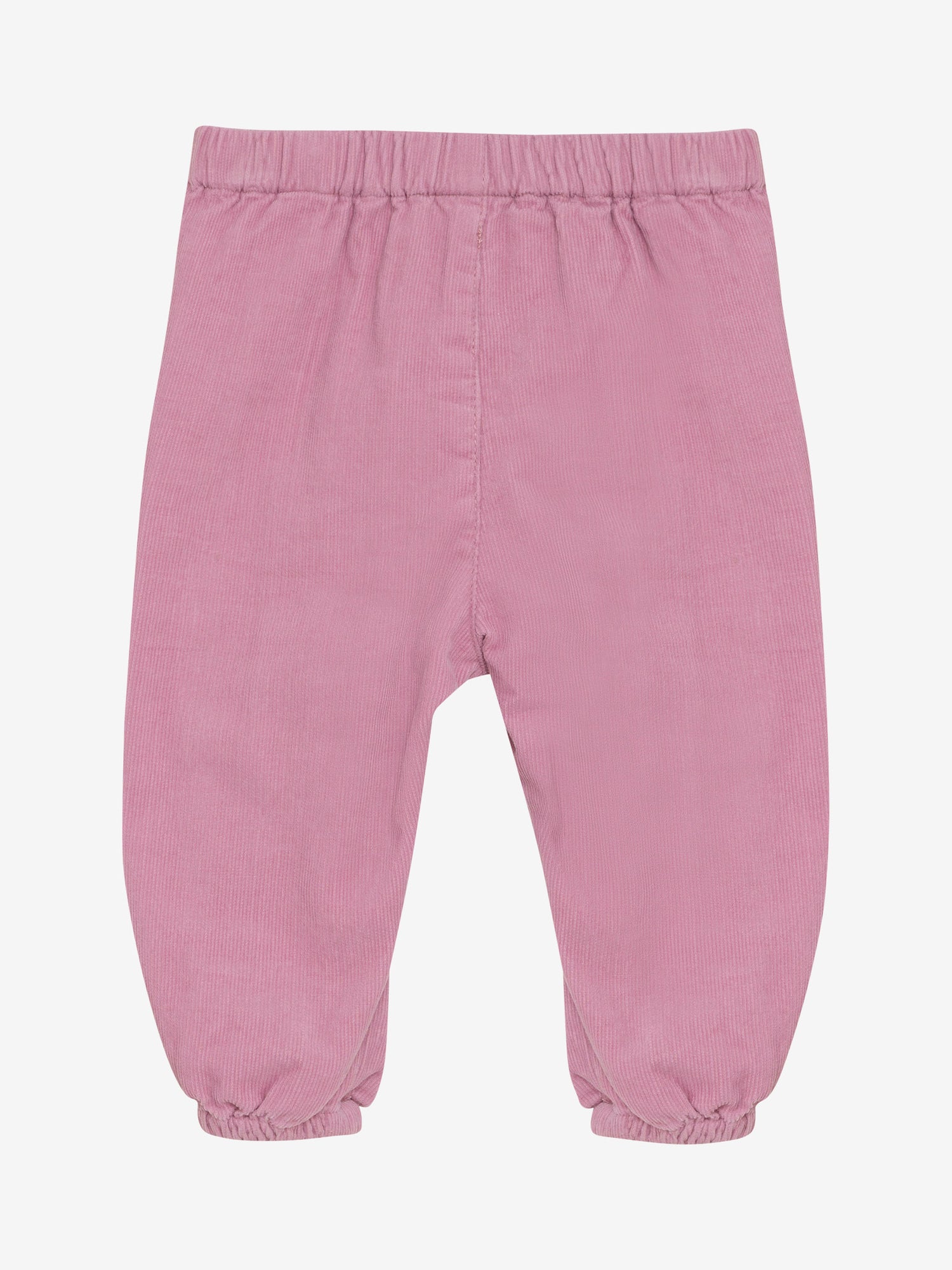 Diese rosa Cordhose von MINYMO begeistert mit süßen Herztaschen und verspielten, herzbedruckten Bändern – perfekt für kleine Entdeckerinnen mit Stil!