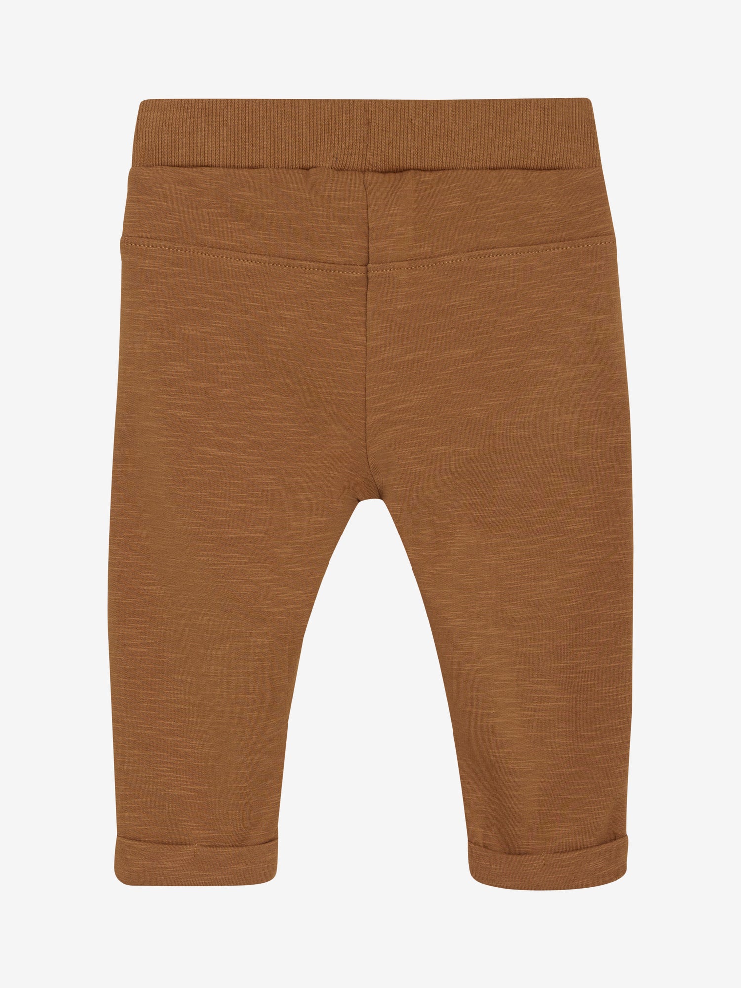 Bequeme braune Sweatpants mit verspielten Knöpfen von MINYMO, die jedem Outfit einen charmanten Twist verleihen.
