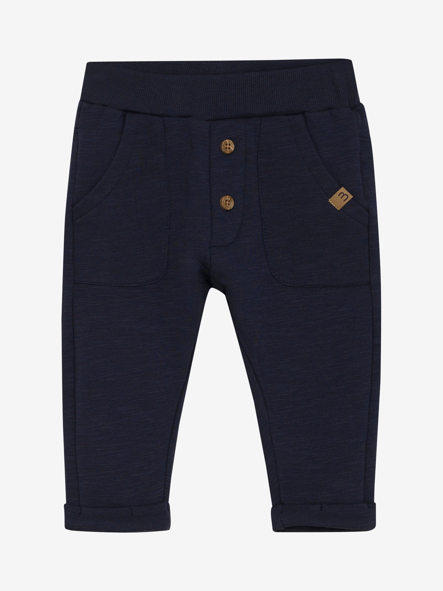 Diese schwarzen Sweatpants von MINYMO sind mit niedlichen kleinen Knöpfen verziert und bringen spielerischen Charme in jeden Look.