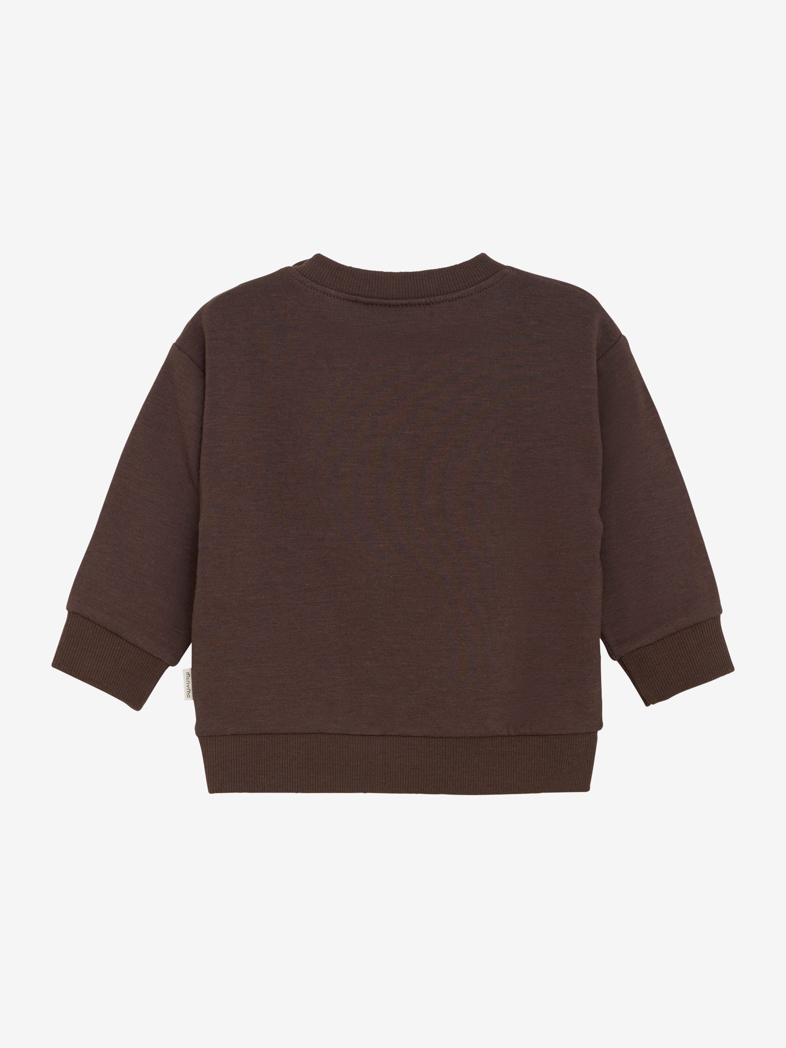 Dieses braune Langarm-Sweatshirt von MINYMO besticht durch ein elegantes Fuchs-Motiv und verbindet Komfort mit stilvoller Raffinesse.