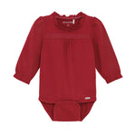 Dieser langärmlige Body in Rot stammt von MINYMO und bietet angenehmen Tragekomfort.
