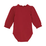 Dieser langärmlige Body in Rot stammt von MINYMO und bietet angenehmen Tragekomfort.