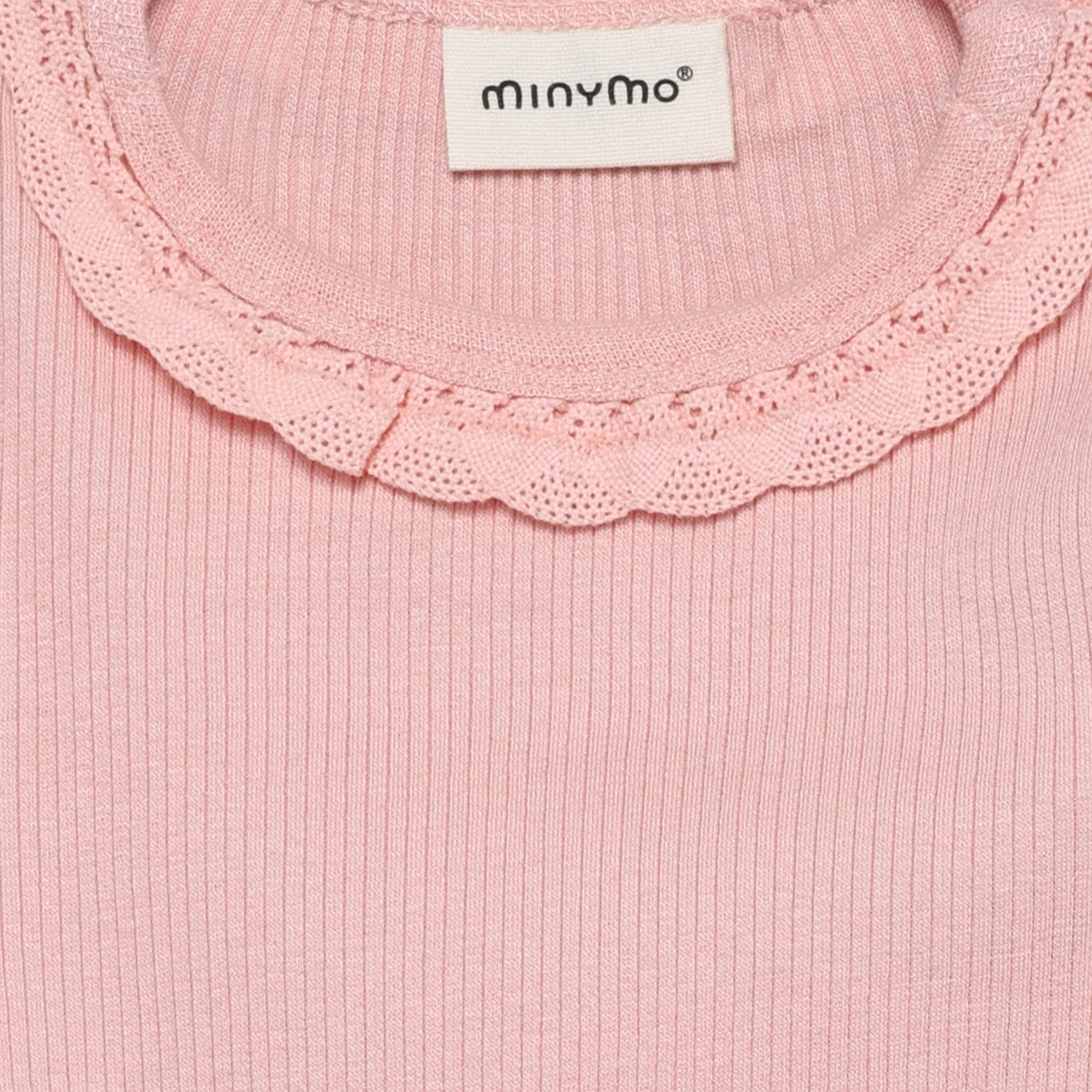 Süßer rosa langarm Rib Body von MINYMO.