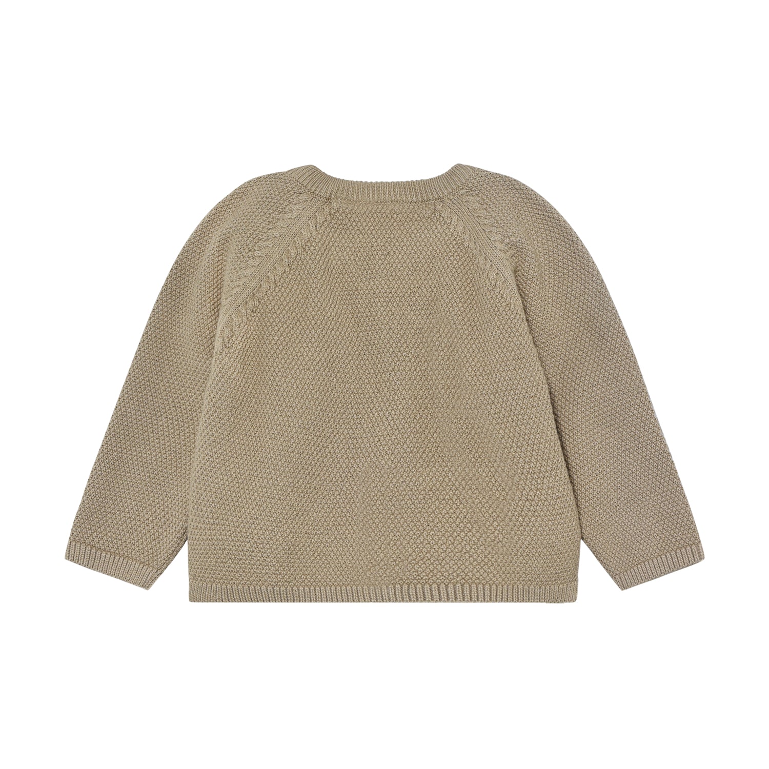 Süßer beiger Knit Cardigan von MINYMO.