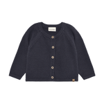 Gemütlicher dunkelblauer Knit Cardigan von MINYMO. Perfekt für Schichten und vielseitig kombinierbar – dein neuer Lieblingsstück für jeden Tag.