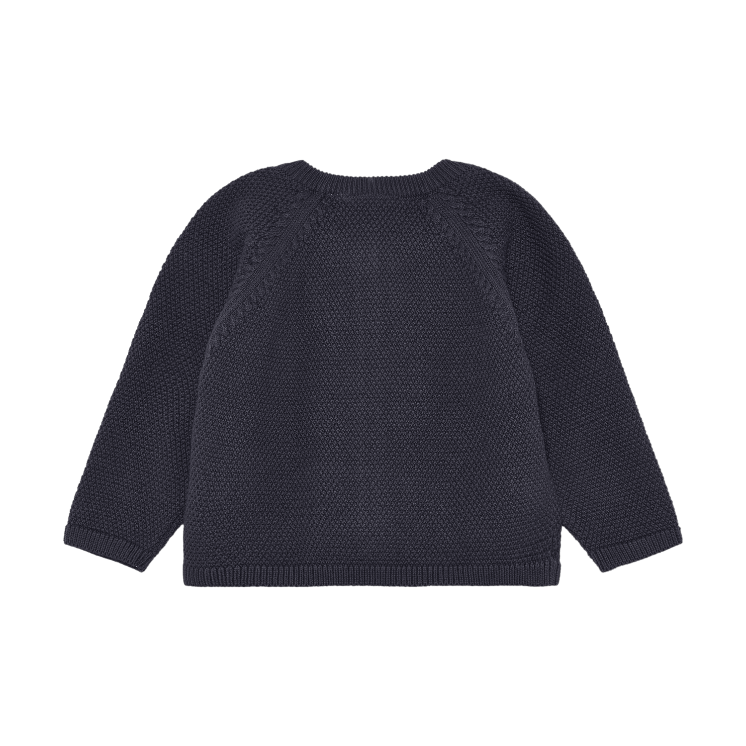 Gemütlicher dunkelblauer Knit Cardigan von MINYMO. Perfekt für Schichten und vielseitig kombinierbar – dein neuer Lieblingsstück für jeden Tag.