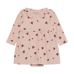 Süßes rosa Body Kleid mit Marienkäfer Muster von MINYMO.