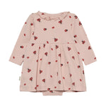 Süßes rosa Body Kleid mit Marienkäfer Muster von MINYMO.