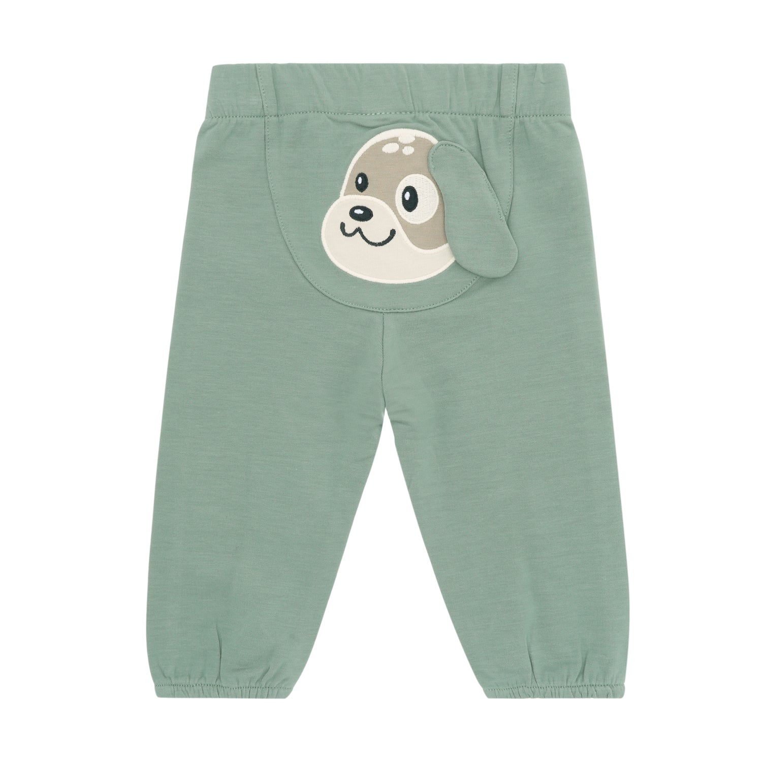 Grüne Sweatpants von MINYMO mit nettem Hundemotiv.