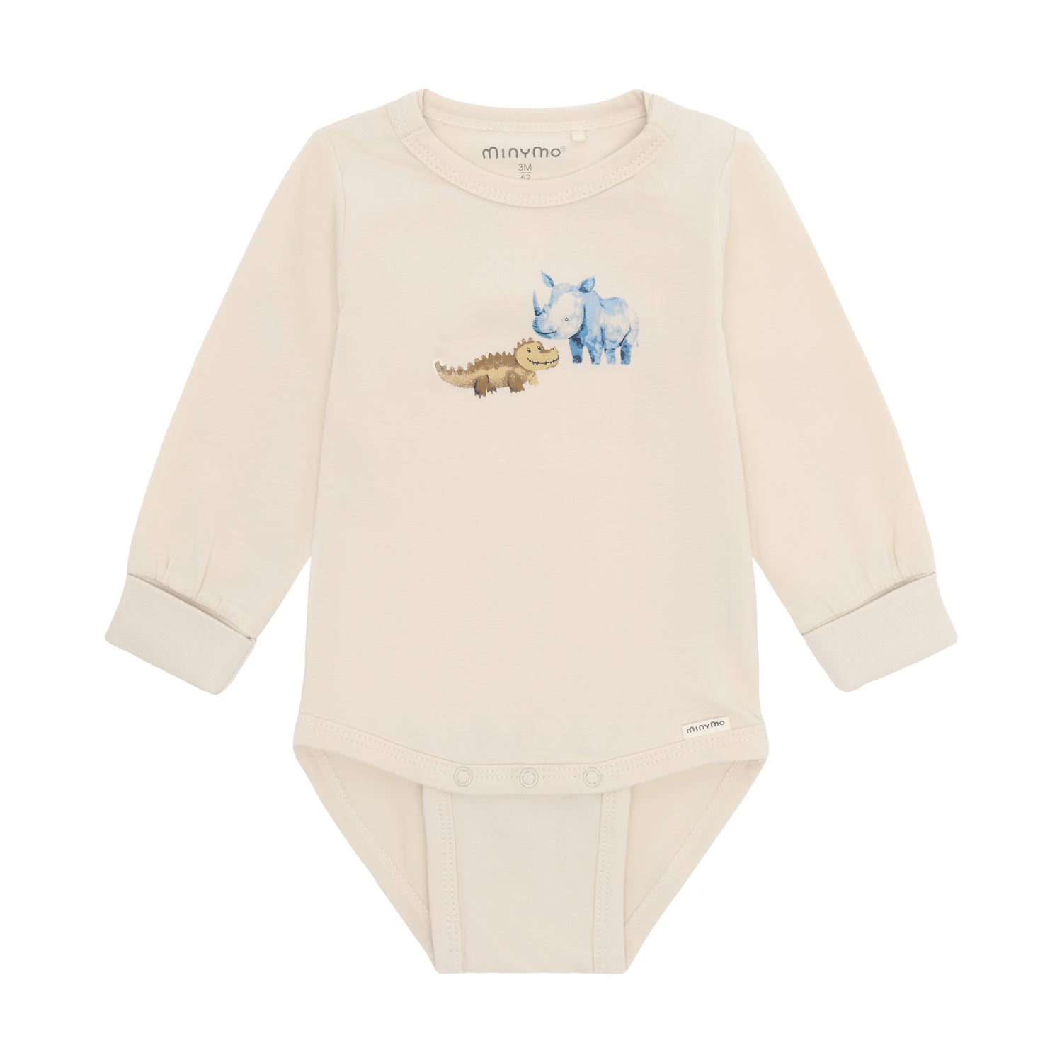 Langarm Body mit nettem Tiermotiv von MINYMO.