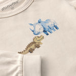 Langarm Body mit nettem Tiermotiv von MINYMO.