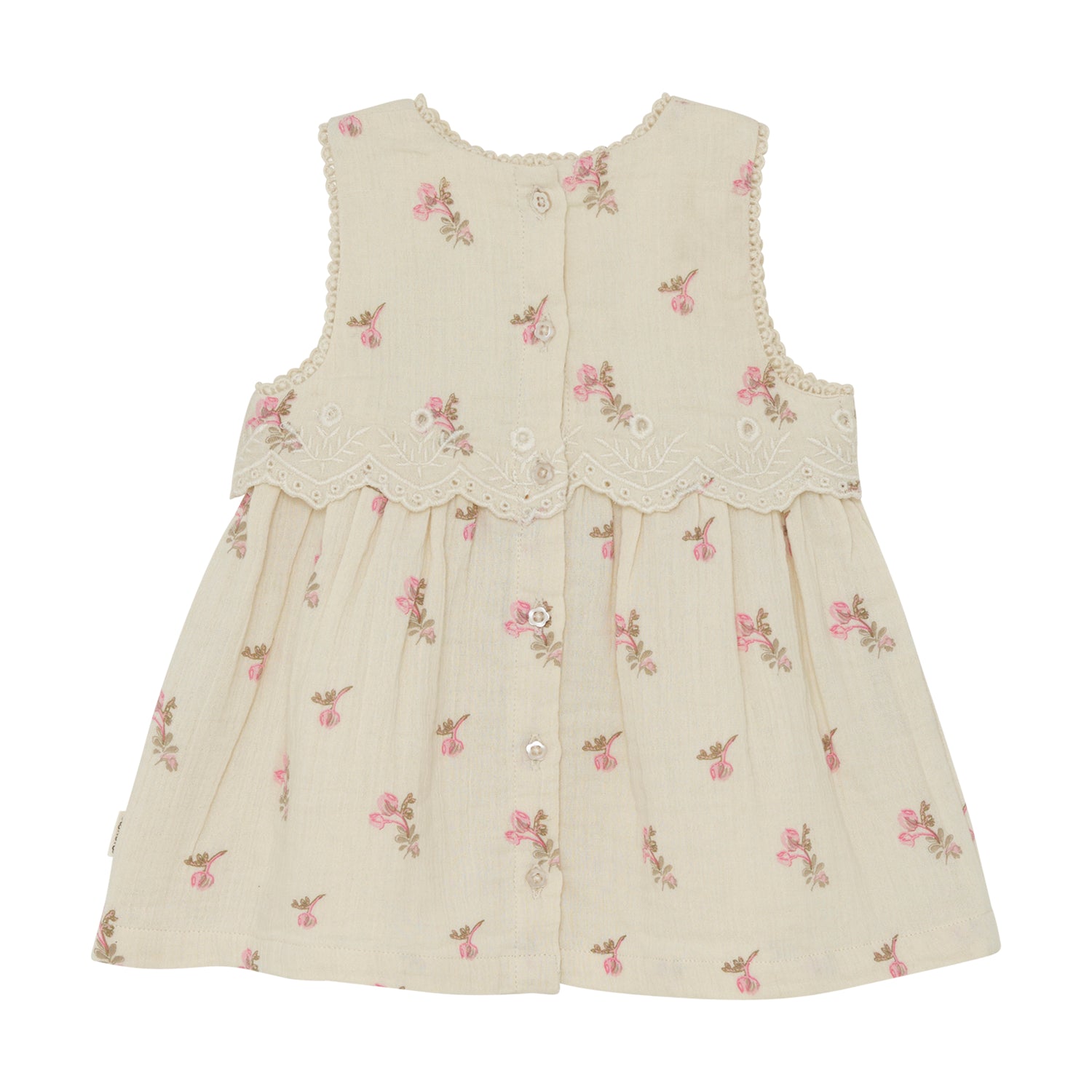 Kurzarm Kleid mit All-Over Blümchenprint von MINYMO.