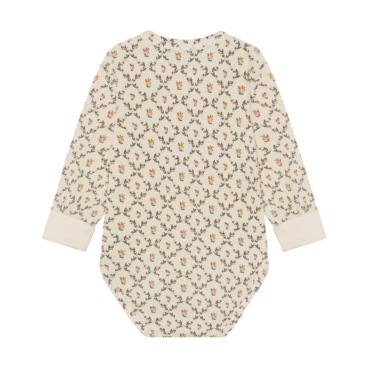 Langärmeliger Body von Minymo mit charmanten All-Over-Print-Details, gefertigt aus hochwertiger Baumwollmischung für maximalen Tragekomfort und Langlebigkeit.