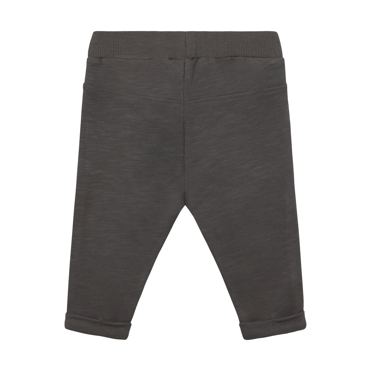 Bequeme graue Sweatpants von Minymo aus hochwertiger Bio-Baumwolle mit elastischem Anteil. Das atmungsaktive Material bietet optimalen Tragekomfort für Alltag und Freizeit. Die weiche Verarbeitung macht diese Hose zum perfekten Begleiter für entspannte Tage.