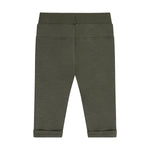 Bequeme Sweatpants in Dunkelgrün von Minymo – aus Bio-Baumwolle mit Elasthan für optimale Bewegungsfreiheit.
