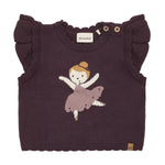 Elegante Strickweste von Minymo aus 100% Baumwolle mit charmanten Ballerina-Details – das perfekte Lieblingsstück für kleine Fashionistas von Minymo.

