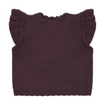 Elegante Strickweste aus 100% Baumwolle mit charmanten Ballerina-Details – das perfekte Lieblingsstück für kleine Fashionistas von Minymo.